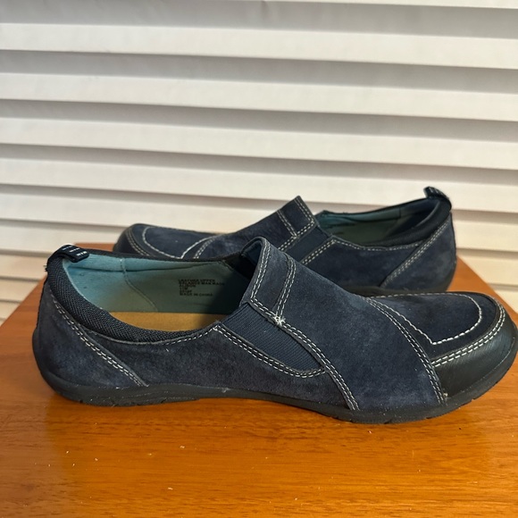 Earth Origins Alison Womens Blue Suede Strap Lifestyle Sneakers Shoes - Picture 6 of 10